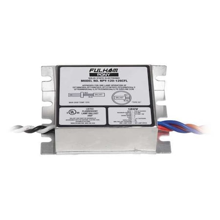 CFLBallast, Rapid, PONY, 3-3/8in-L, 1PK MPN:NPY-120-126-CFL