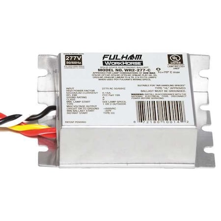 5 to 35 Watts, 1 or 2 Lamps, Electronic Ballast MPN:WH2-277-C