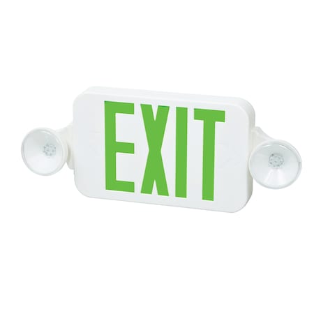LED Emergency Combo Unit, White, Green, FHEC30WG MPN:FHEC30WG