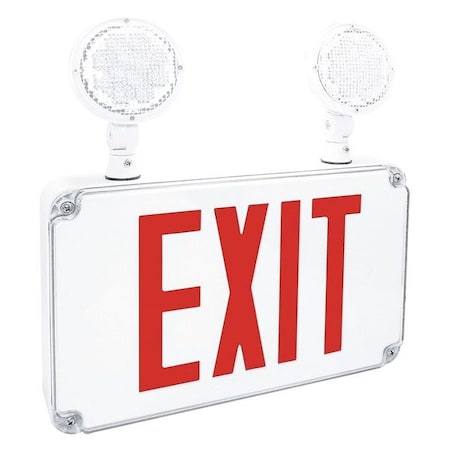 LED Emergency Combo Unit, Slim Wet, Red MPN:FHEC34RRC