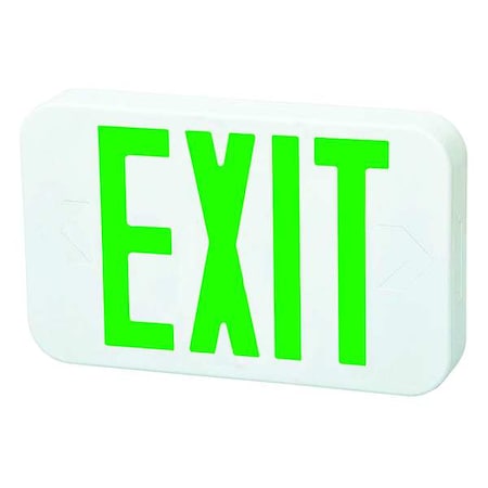 Exit Sign, White, 1 or 2 Face(s), LED, Universal Mount, Nickel Cadmium MPN:FHEX20WGEM