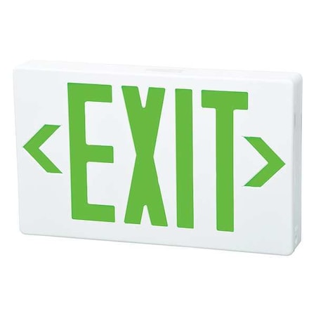 Exit Sign, White, 1 or 2 Face(s), LED, Universal Mount, Nickel Cadmium MPN:FHEX21WGEM