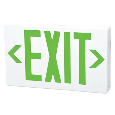 LED Emergency Exit Sign, White, Green, FHEX21WGEMSD MPN:FHEX21WGEMSD