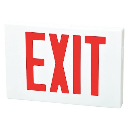 LED Emergency Exit Sign, White, Green, FHEX21WRACDC MPN:FHEX21WRACDC