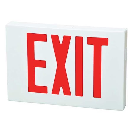 Exit Sign, White, 1 or 2 Face(s), LED, Universal Mount, Nickel Cadmium MPN:FHEX21WREM