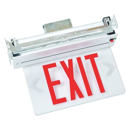 LED Emergency Exit Sign, Dual, Red, FHEX23ADRAC MPN:FHEX23ADRAC