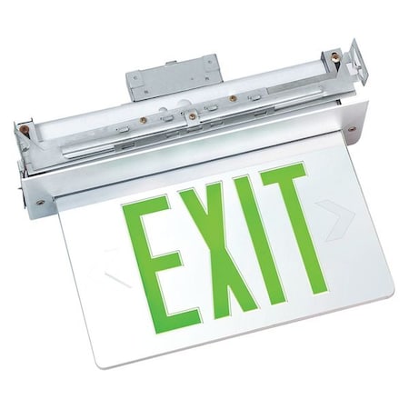 LED Emergency Exit Sign, Single, Green, FHEX23ASGEM MPN:FHEX23ASGEM