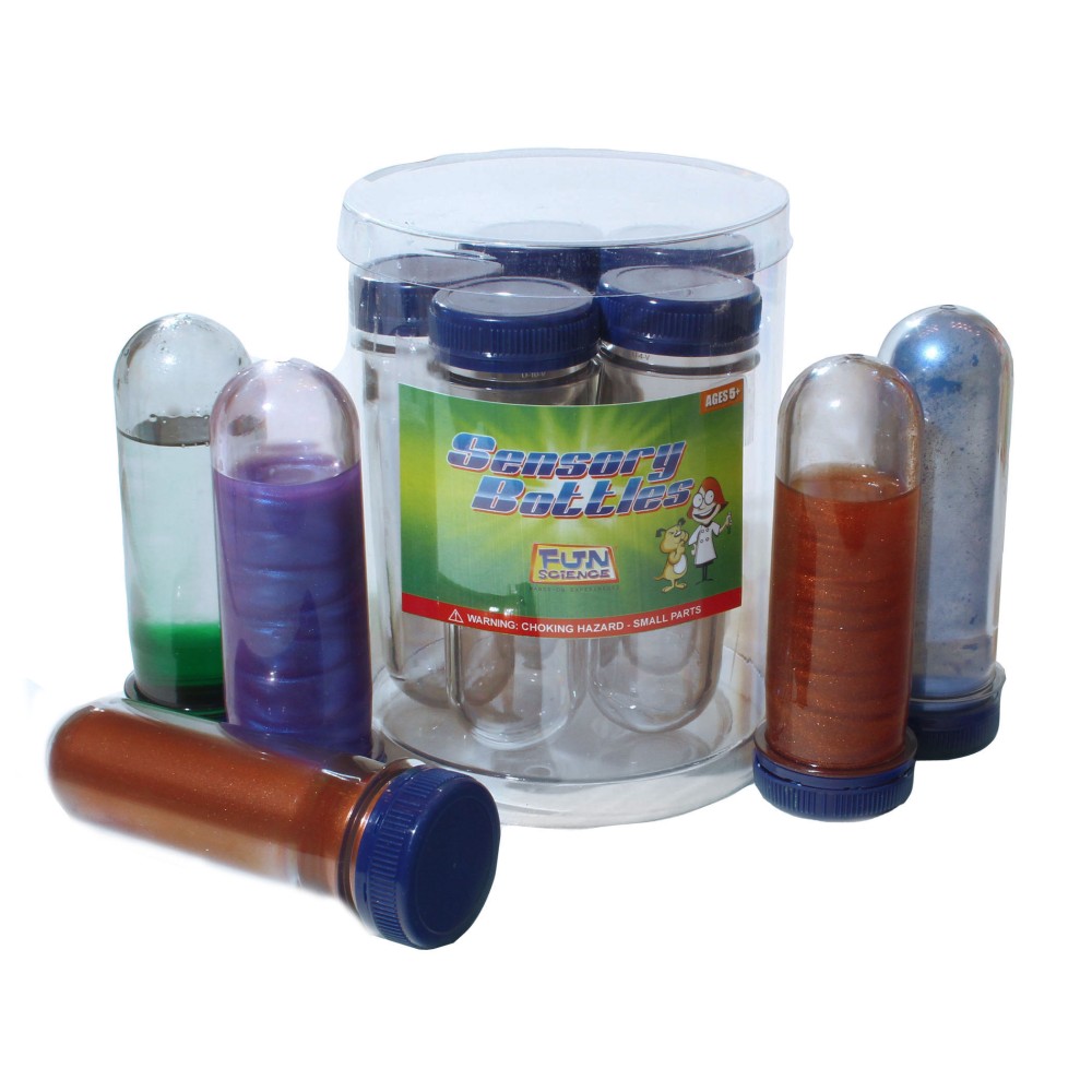Fun Science Jumbo Sensory Bottles, Clear, Grades Pre-K To 3, Pack Of 5 Bottles MPN:FI-LB175