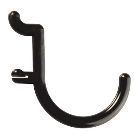 Locking Pegboard Hooks, Blk, Plastic, PK25 MPN:25-FH2-4