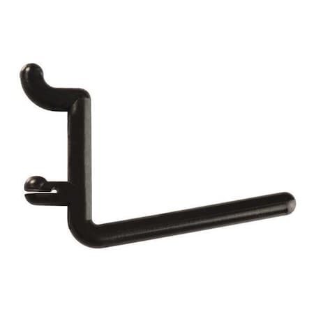 Locking Pegboard Hooks, 2in.L, Black, PK25 MPN:25-FH3-4
