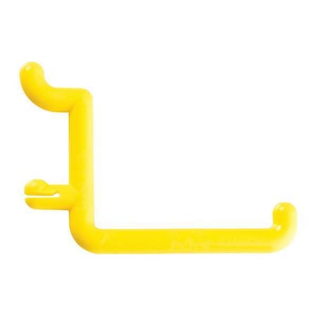 Locking Pegboard Hooks, 2in.L, Plastc, PK25 MPN:25-FH4-2