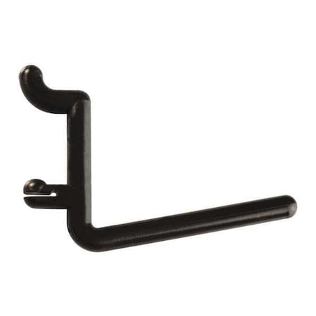 Locking Pegboard Hooks, 2 in. L, Black, PK8 MPN:FH3-4