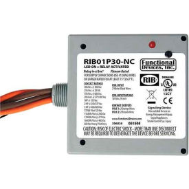 RIB® Enclosed Power Relay RIB01P30-NC 30A DPST 120VAC Normally Closed RIB01P30-NC