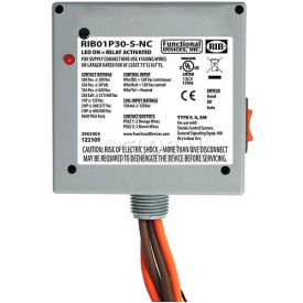 RIB® Enclosed Power Relay RIB01P30-S-NC 30A DPST 120VAC Coil Side Override RIB01P30-S-NC