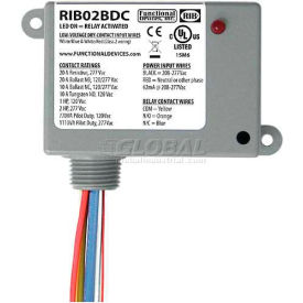 RIB® Dry Contact Input Relay RIB02BDC Enclosed 208-277VAC 20A SPDT RIB02BDC