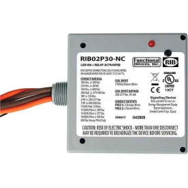 RIB® Enclosed Power Relay RIB02P30-NC 30A DPST 208-277VAC Normally Closed Contacts RIB02P30-NC