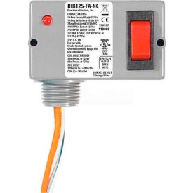 RIB® Enclosed Polarized Relay RIB12S-FA-NC 10A SPST 12VAC/VDC NC Contacts Override Switch RIB12S-FA-NC