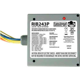 RIB® Enclosed Power Relay RIB243P 20A 3PST 24VAC/DC RIB243P
