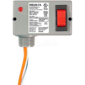 RIB® Enclosed Polarized Relay RIB24S-FA 10A SPST 24VAC/VDC Override Switch RIB24S-FA