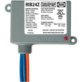 RIB® Enclosed Power Relay RIB24Z 30A SPST-NO SPST-NC 24VAC/DC RIB24Z