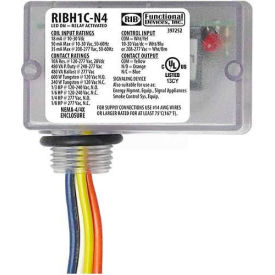 RIB® Enclosed Relay RIBH1C-N4 10A NEMA 4/4X SPDT 10-30VAC/DC/208-277VAC RIBH1C-N4