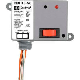 RIB® Enclosed Relay RIBH1S-NC / 10A / SPST-NC / 10-30VAC / DC / 208-277VAC / Override RIBH1S-NC