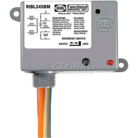 RIB® Enclosed Latching Relay RIBL24SBM 20A 24VAC/DC W/switch & Aux Contact RIBL24SBM