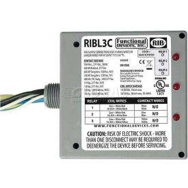 RIB® Enclosed Relays RIBL3C 10A 3 SPST-NO 10-30VAC/DC RIBL3C