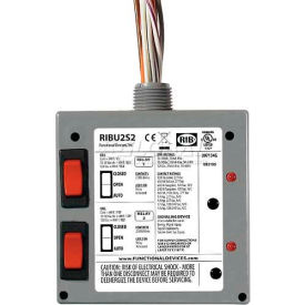 RIB® Enclosed Relays RIBU2S2 10A 2 SPST-NO 10-30VAC/DC/120VAC Override RIBU2S2