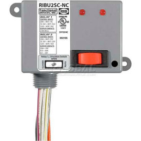 RIB® Enclosed Relays RIBU2SC-NC 10A SPST-NC SPDT 10-30VAC/DC/120VAC Override RIBU2SC-NC