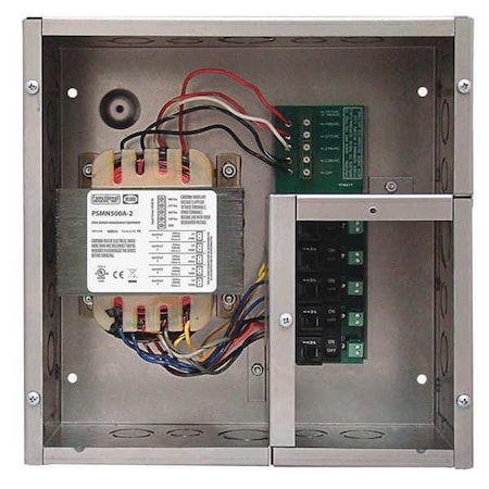 Enclosed Power Supply, 500VA, Hi/Lo Volt MPN:PSH500A-LVC