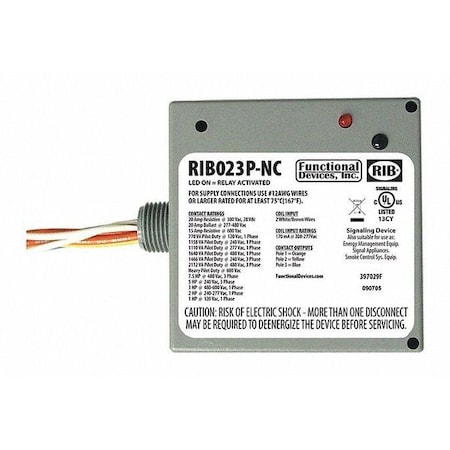 Enclosed Relay, 20A MPN:RIB023P-NC