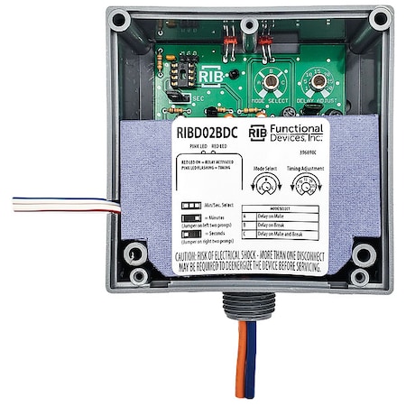 Time Dly Rly, 20A, SPDT, 120VAC, Dry Contact MPN:RIBD02BDC