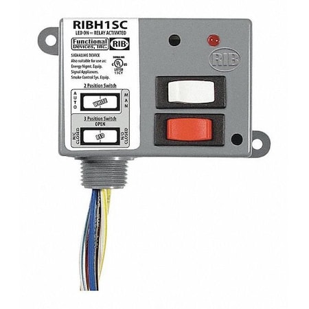 Enclosed Relay, 10A, SPDT MPN:RIBH1SC