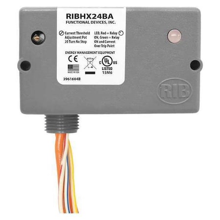 Enclosed, Relay/AC, Adj Current Sensor MPN:RIBHX24BA