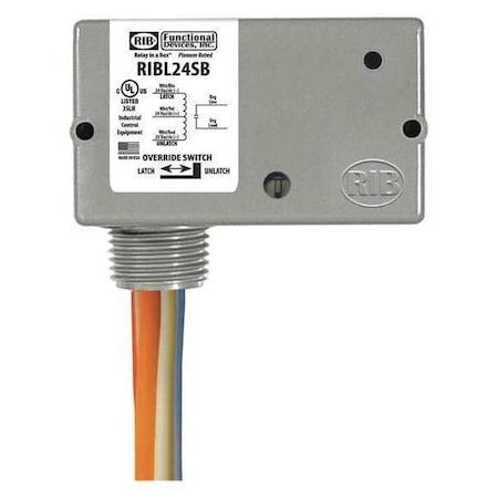 Latching Relay, w/Switch, 24Vac/DC MPN:RIBL24SB