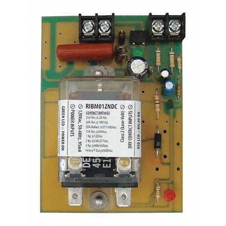 Track Mount Relay, 30A, DPDT MPN:RIBM01ZNDC