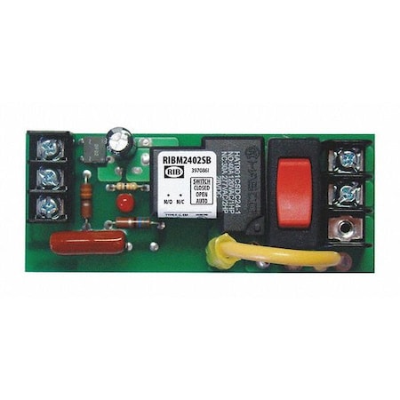 Track Mount Relay, 20A, SPST/Override MPN:RIBM2402SB
