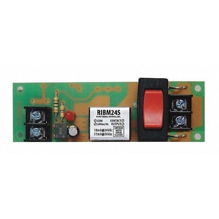 Track Mount Relay, 15A, SPST/Override MPN:RIBM24S