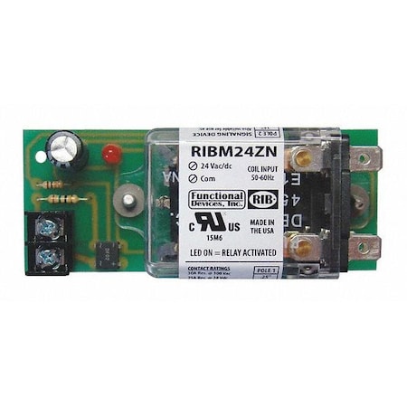 Track Mount Relay, 30A, DPDT MPN:RIBM24ZN