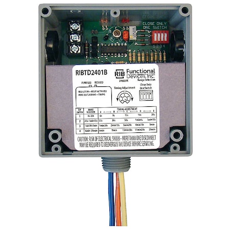 Time Dly Rly, 20A, SPDT, 120VAC, Dry Contact MPN:RIBTD2401B