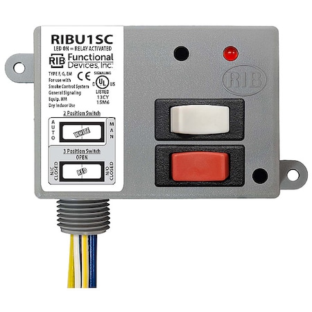 Enclsd Relay, 10ASPDT10-30VAC/DCPolarized MPN:RIBU1SC