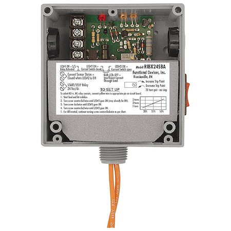Enclsd, 20A, Rly/Current Switch, Adjustable MPN:RIBX24SBA