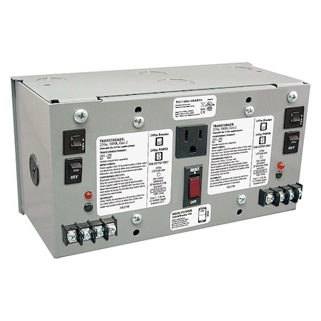Class 2 Transformer, 100 VA, NEMA 1, 24V AC, 120V AC MPN:PSH100A100AB10