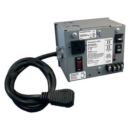 Class 2 Transformer, 40 VA, NEMA 1, 24V AC, 120V AC MPN:PSH40AB10-EXT2