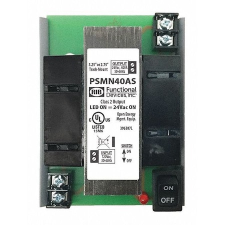Power Supply, 120V AC, 24V AC, 40VA, Track MPN:PSMN40AS