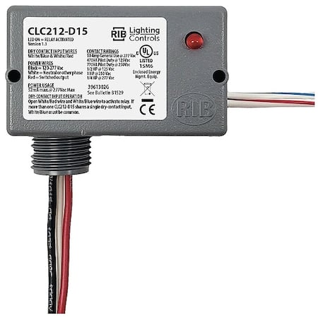 Closet Light Controller, Door, Gray, 120VAC MPN:CLC212-D15