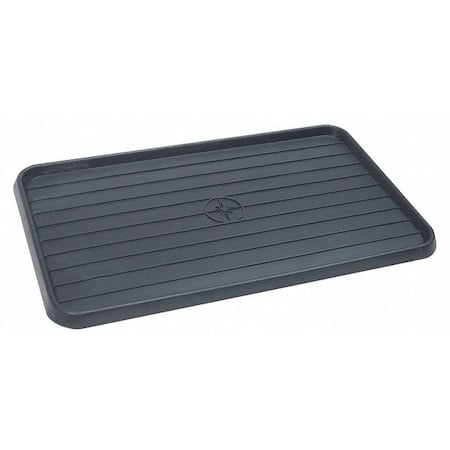 Spill Tray, 25 in L x 15 in W, Polypropylene, .75 Gallon Spill Capacity, Indoor/Outdoor, Black MPN:40098