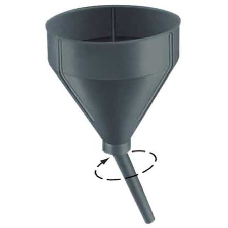 DrumFunnel, 12inH, Black, Polyethylene MPN:32301