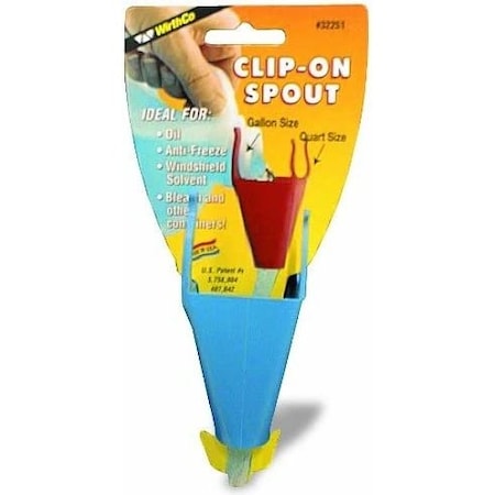 12 Clip-On Spouts On Clip Strip MPN:32296